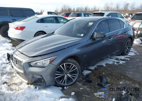 2019 Infiniti Q50 3.0T Sport z USA, uszkodzony, nr VIN JN1EV7AR7KM593531